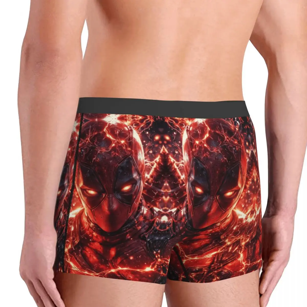 Personalizzato Deadpool Intimo Uomo Stretch Cool Supereroe Boxer Slip Pantaloncini Mutandine Mutande morbide per Homme