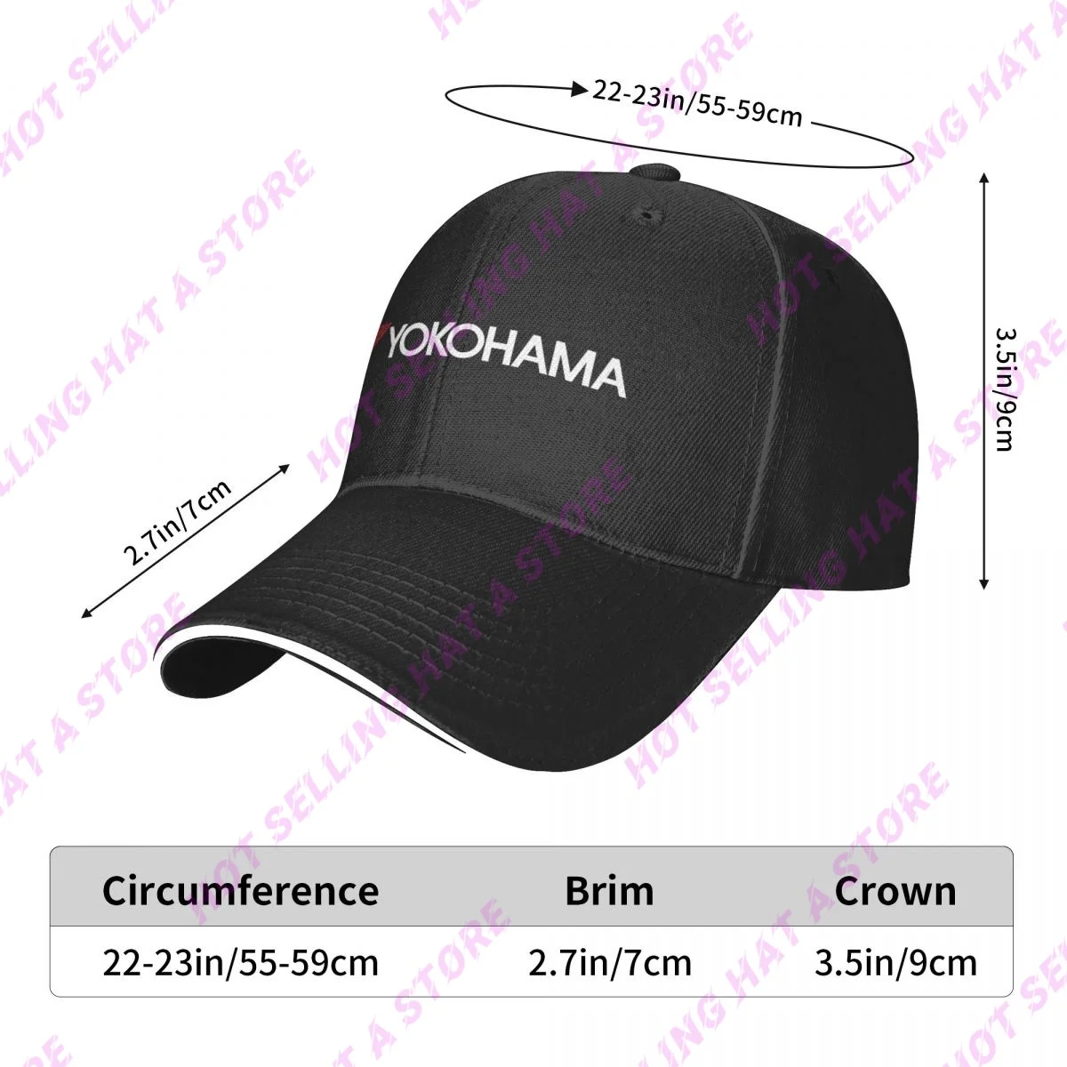 Summer Men Cap Yokohamas Multiple Colour Baseball Cap Adjustable Unisex Hats Adult Children Hat Shade Sport Baseball Hats Hat