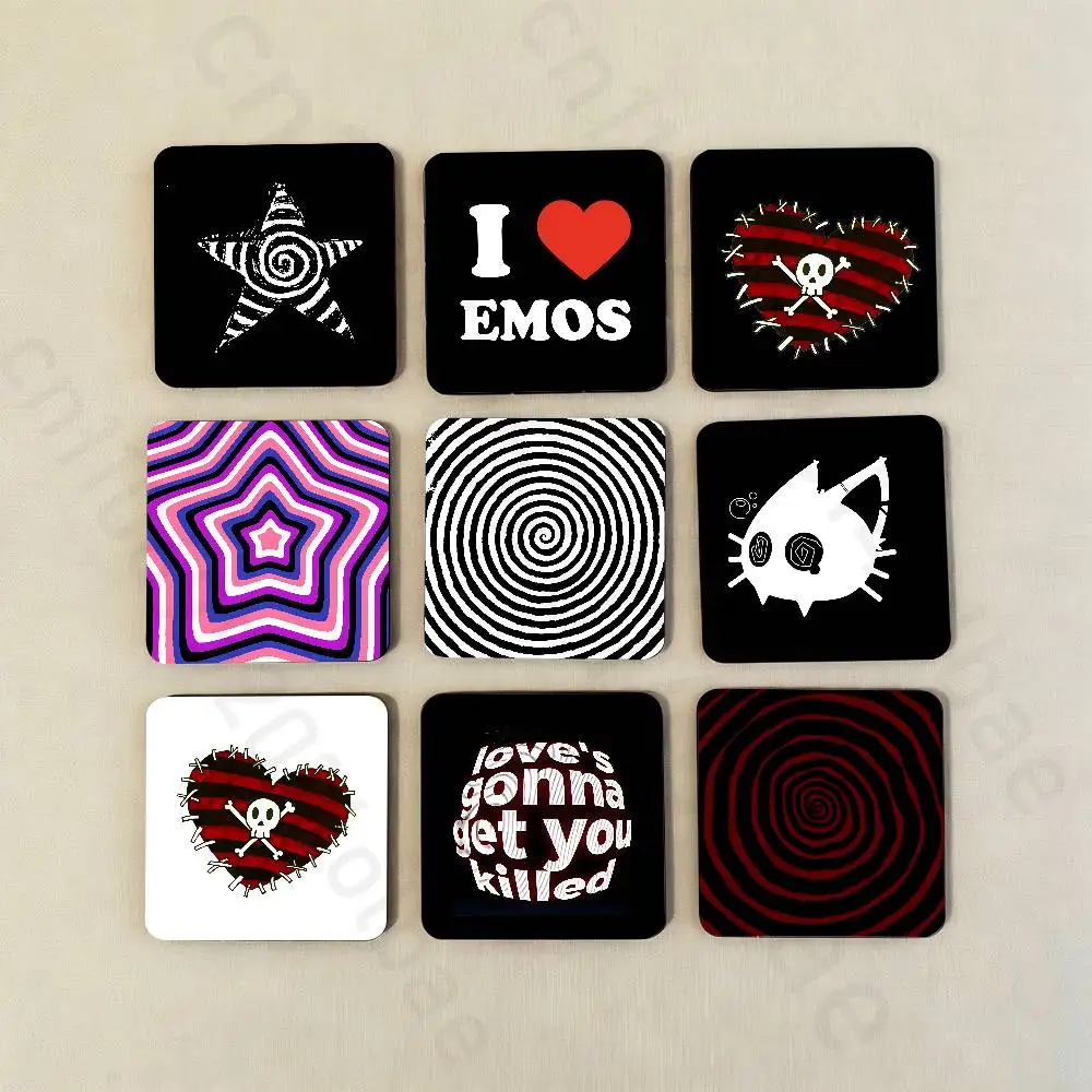 

i love emo boys Fridge Magnets Round Magnetic Refrigerator Decoration Memorial Gifts Wedding Favors