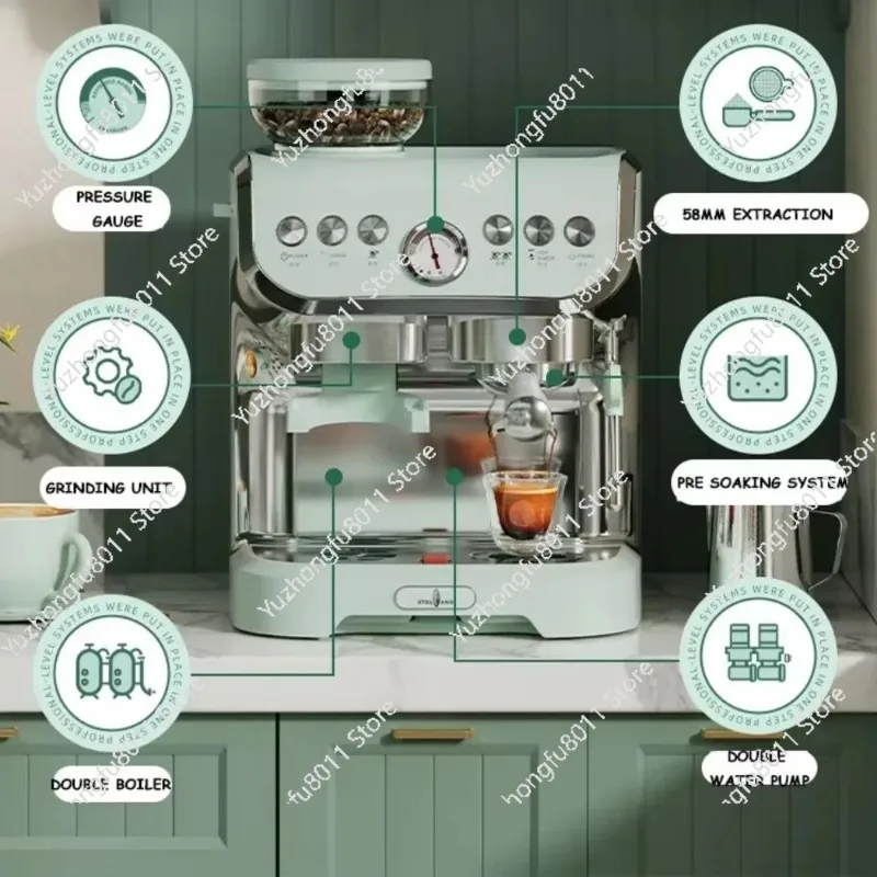 

15 Bar Electric Hot Coffee Maker Coffee Machine Automatic Espresso Coffee Makers for Hotel