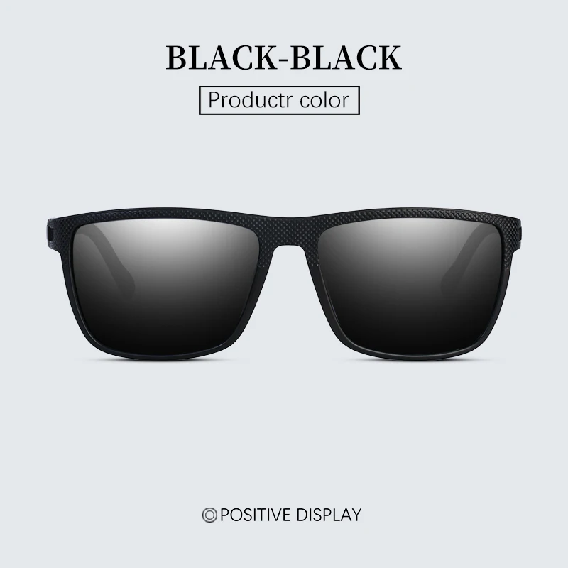 Mode Hohe Qualität Marke Neue Polarisierte UV400 Sonnenbrille Männer Frauen Quadratische Matte Rahmen Gläser – Detail 1