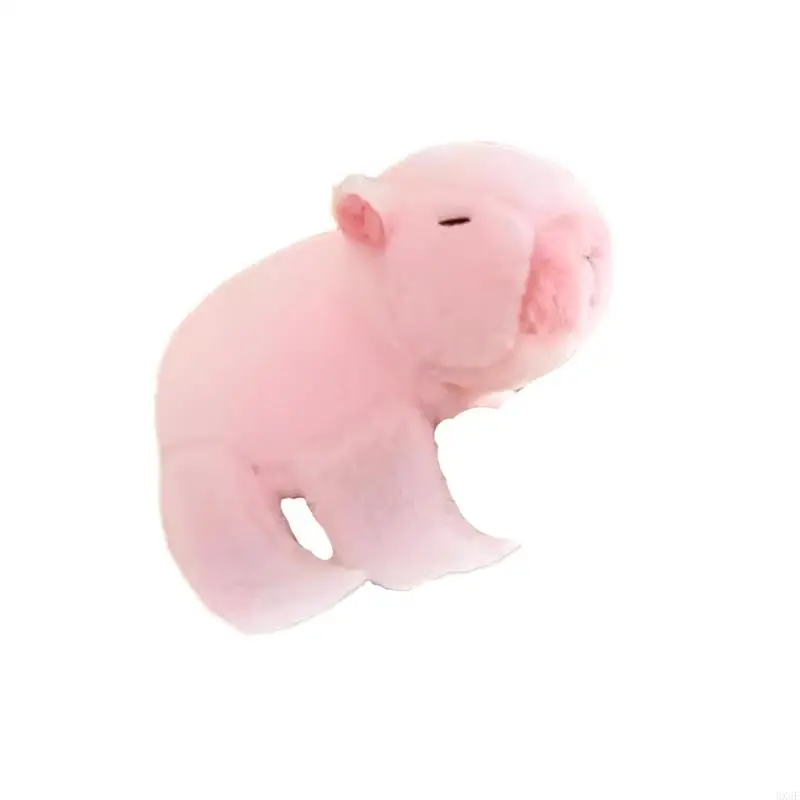 HX6F Lovely Capybara Plush Toy Stylish Bracelet Sturdy Stuffed Animal Wristband Home Decoration for Kids and Cyclists