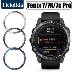 Stainless Steel Watch Bumper Cover for Garmin Fenix 7 7X 7s Pro Bezel Ring Anti Scratch Metal Cover for Garmin Fenix 7X Pro
