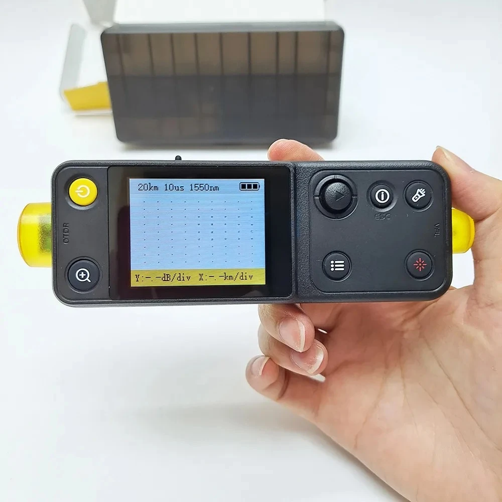 Tester VFL Optic Fault Finder 20KM Fiber Ranger FTTB FTTH Breakpoint Tester Meter