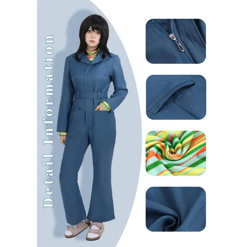 

DAZCOS Anya Cosplay Jumpsuit Costume Full Set US Size Womens Cosplay Costume Horror Game Jumpsuit Coveralls for Women Halloween