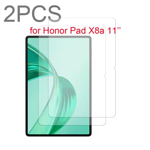 2PCS Glass For Honor pad X8a 11'' 11-inch Scratch Proof Tempered Glass Screen Protector