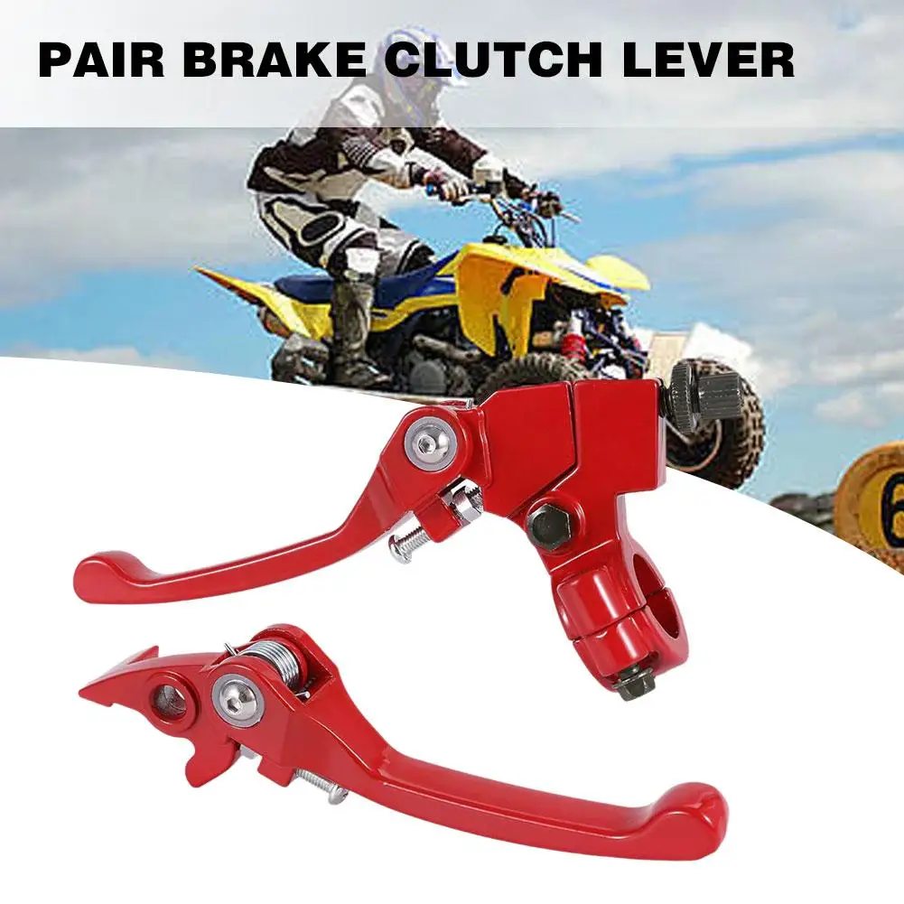 Off-road Motorcycle 4x4 ATV Folding Rebound Handlebar Aluminum Clutch Brake Lever Accessories FOR CRF50 XR70 SSR BBR KLX TT F2F4