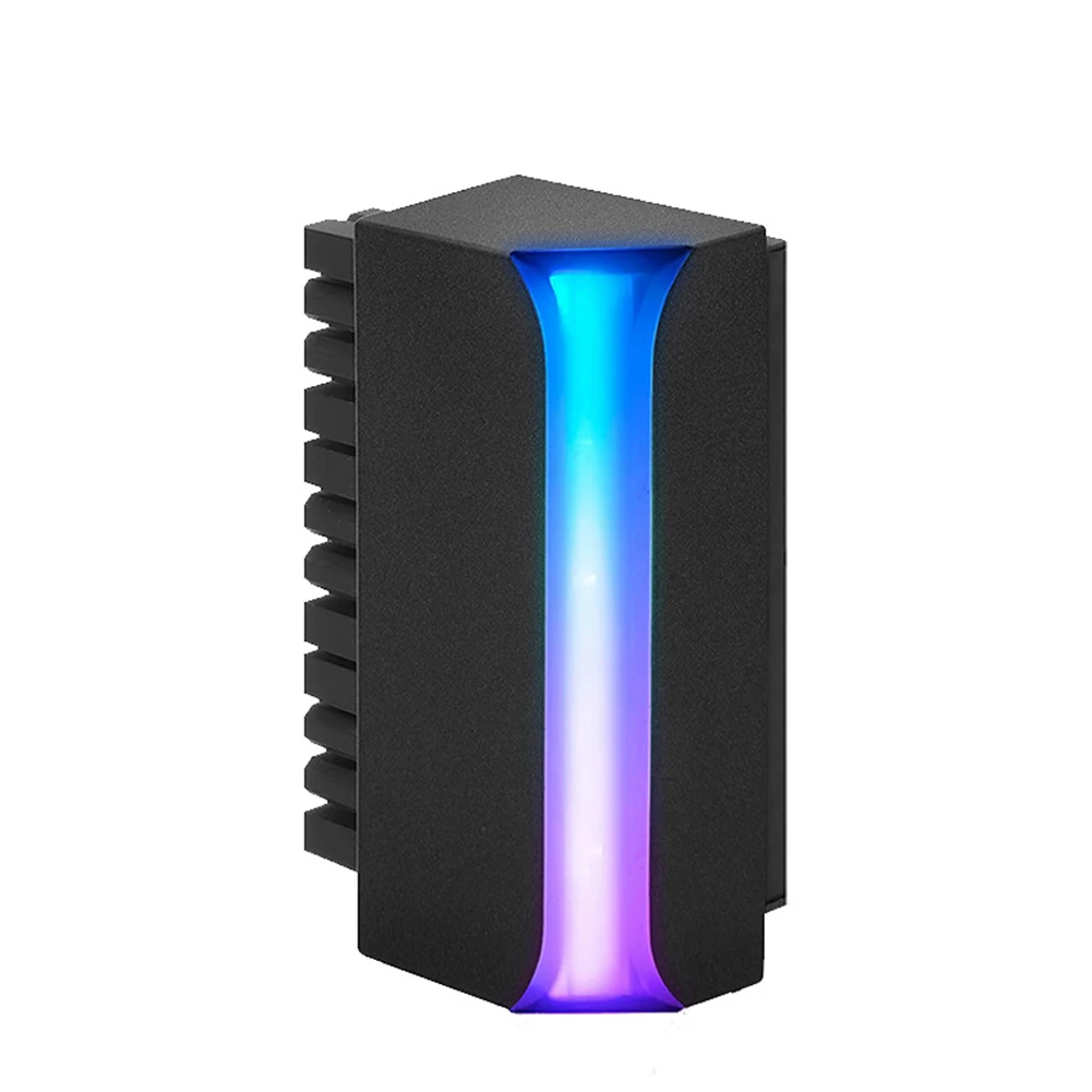 Connettore di alimentazione ATX a 24 pin da 90 gradi Adattatore di alimentazione ARGB femmina-maschio da 5 V 3 pin per alimentatore PC scheda madre desktop