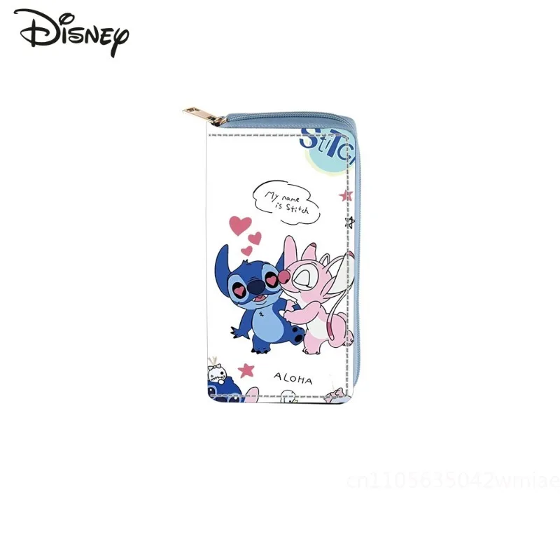 Stitch 2025 New Long Wallet Fashionable and High-quality PU Women's Multifunctional Card Bag Cartoon Versatile Women's Wallet