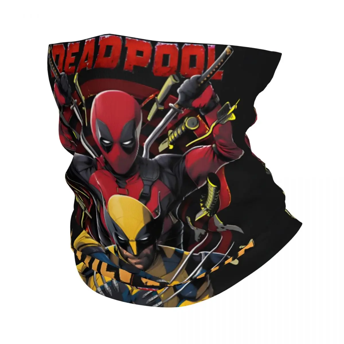 D & W Bandana Neck Gaiter Motorcycle Club Disney Marvel Deadpool And Wolverine Face Mask Running Unisex Adult Winter