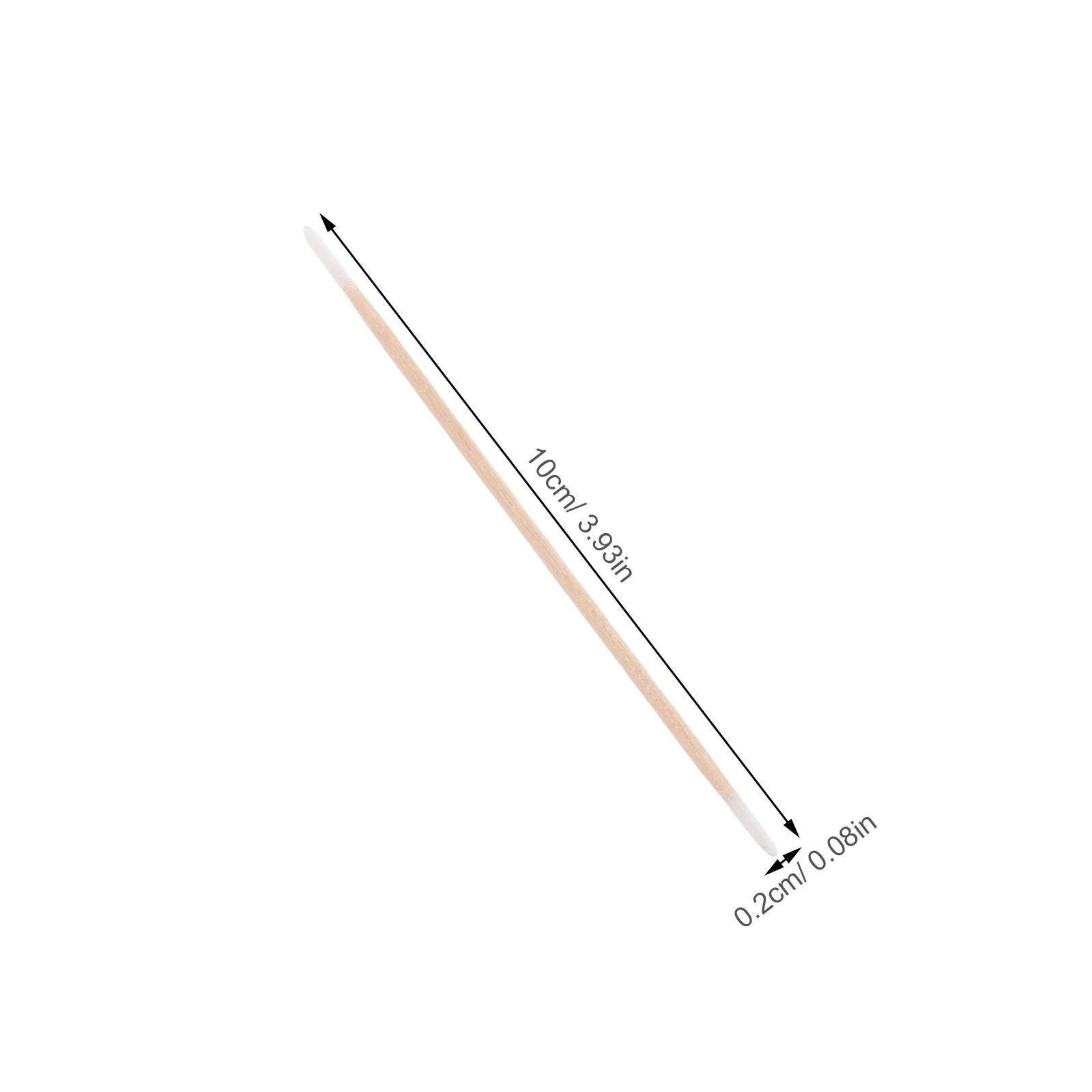1200 قطعة من مسحات القطن الدقيقة ذات الأطراف المزدوجة ومقبض خشبي لمكياج فن الأظافر وتنظيف مفصل #4