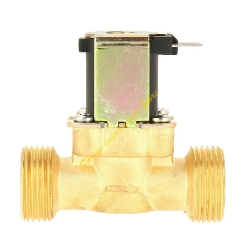 Электромагнитный клапан AC220V DC12V 24V DN15 Brass Electric Solenoid Normally Closed D7WA Пневматика — деталь 1