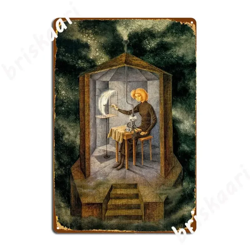 Remedios Varo Celestials Pablum Papilla Estelar Metal Sign Design Wall Decor Bar Cave Pablum Papilla Estelar Tin Sign Posters