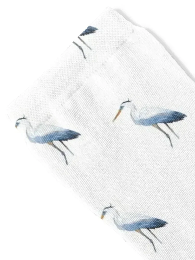 Great Blue Heron Watercolor Socks man Toe sports Men's Socks Luxury Women's