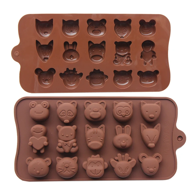 Cartoon Animal Chocolate Mold DIY Handmade Pudding Jelly Ice Silicone Mould Molds