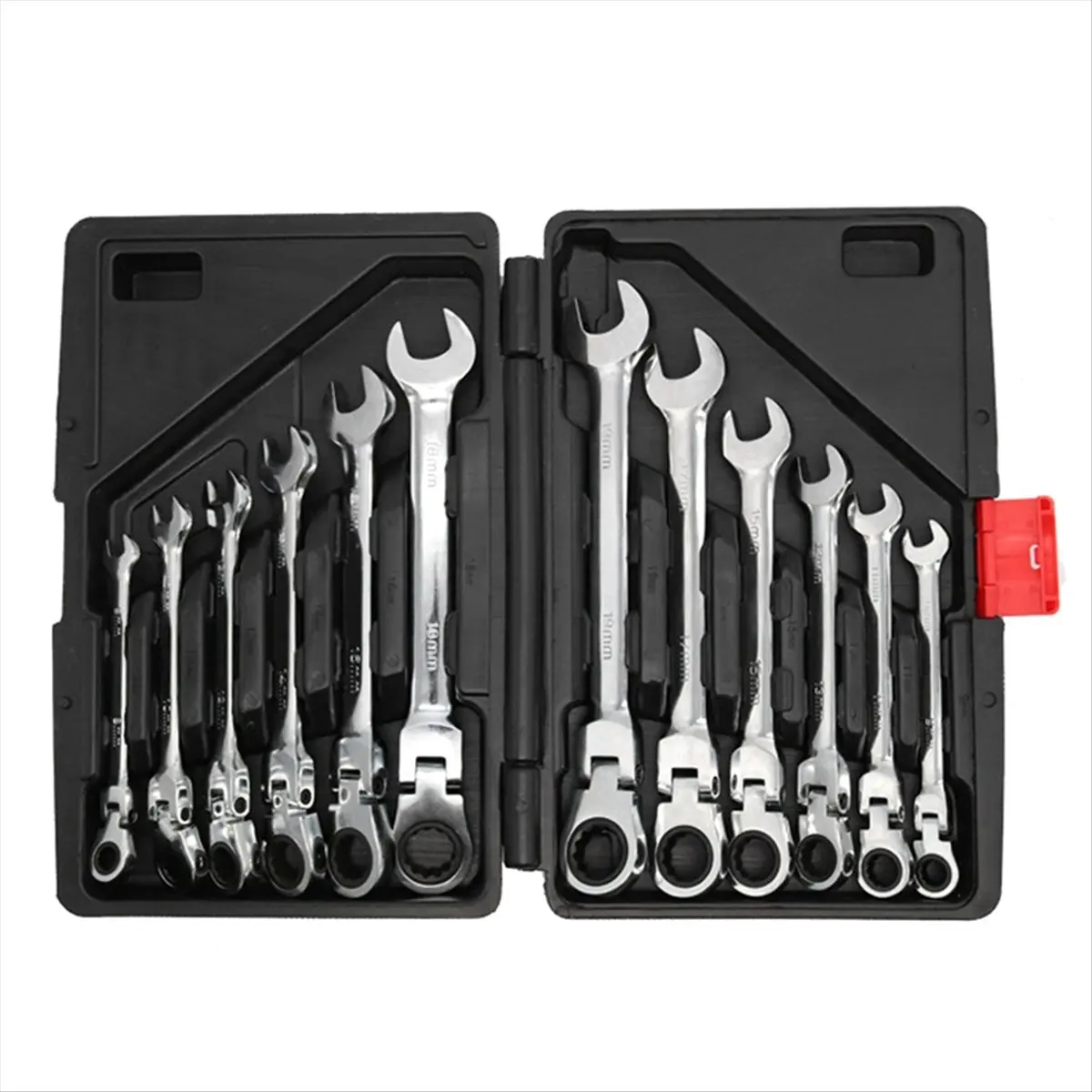 T32C New 12PCS Dual-Purpose Ratchet Wrench Fixed Wrench Hand Tool Set 72 Teeth 12-Piece Ratchet Wrench Combination Kit