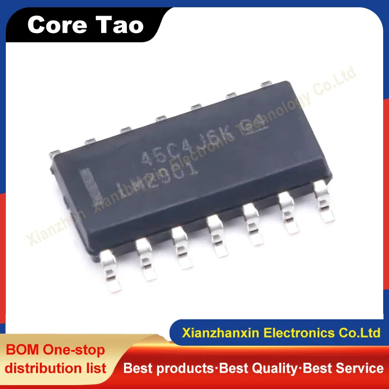 10 pçs/lote LM2901DR LM2901 2901 SOIC-14 chip IC comparador de quatro tensões