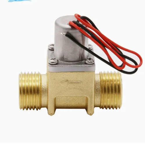 1pc 1/2 Inch Brass Pneumatic Solenoid Valve For Bathroom Faucet Toilet DN15 Plumbing Systems Accessories
