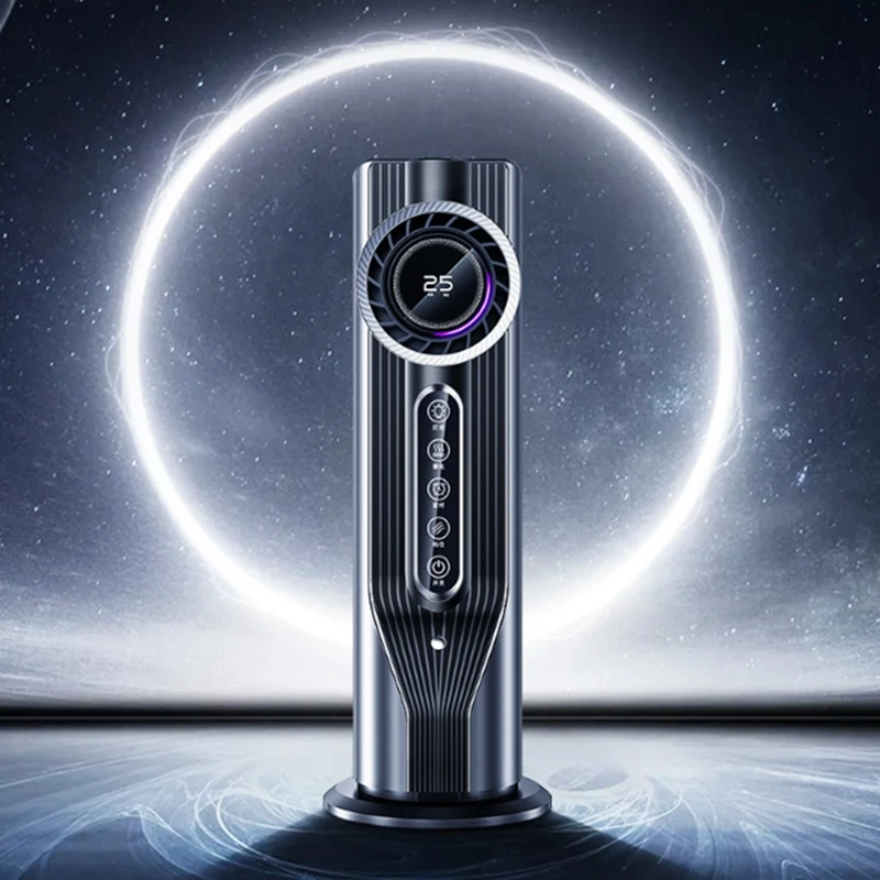 Ventilatore a torre per camera da letto Ventola di raffreddamento ad acqua USB silenziosa Umidificazione a nebbia d'acqua portatile Ventola di raffreddamento ad acqua Dispositivo di raffreddamento dell'aria da tavolo Bianco