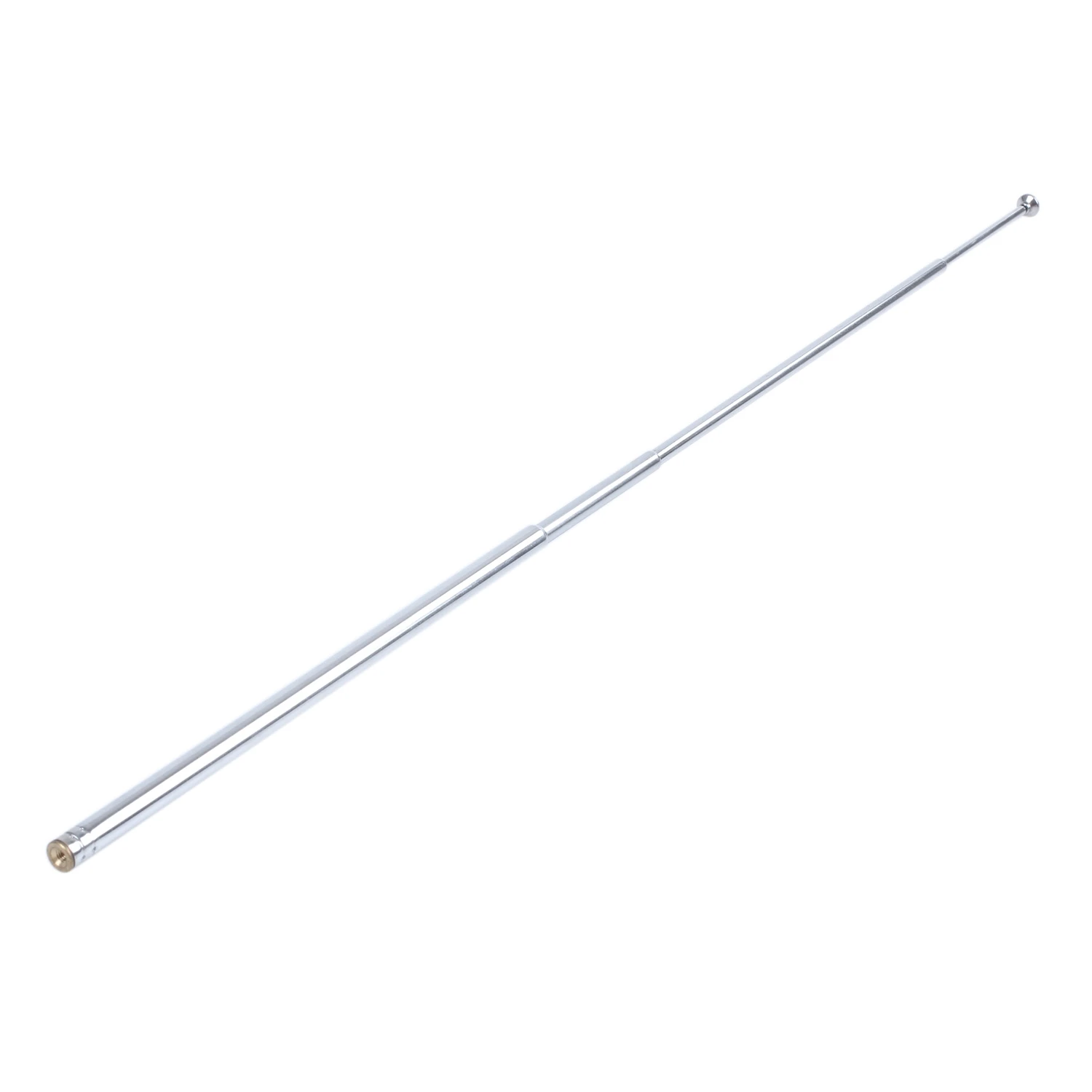 New 96cm Length 7 Section Telescoping Stainless Steel AM FM Radio TV Antenna