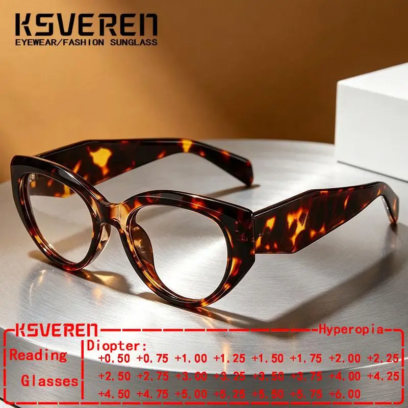 Brand Design Cat Eye Women Anti Blue Light Reading Glasses Optical Prescription Presbyopic Eyewear Outdoor Sun Shade Readers