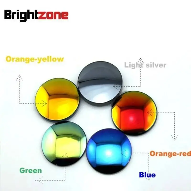 

New High Grade Brand CR-39 Resin Blue Mirror Colorful Myopia Prescription Polarized Sun-lens Rx Lenses Customized(One Pair Cost)