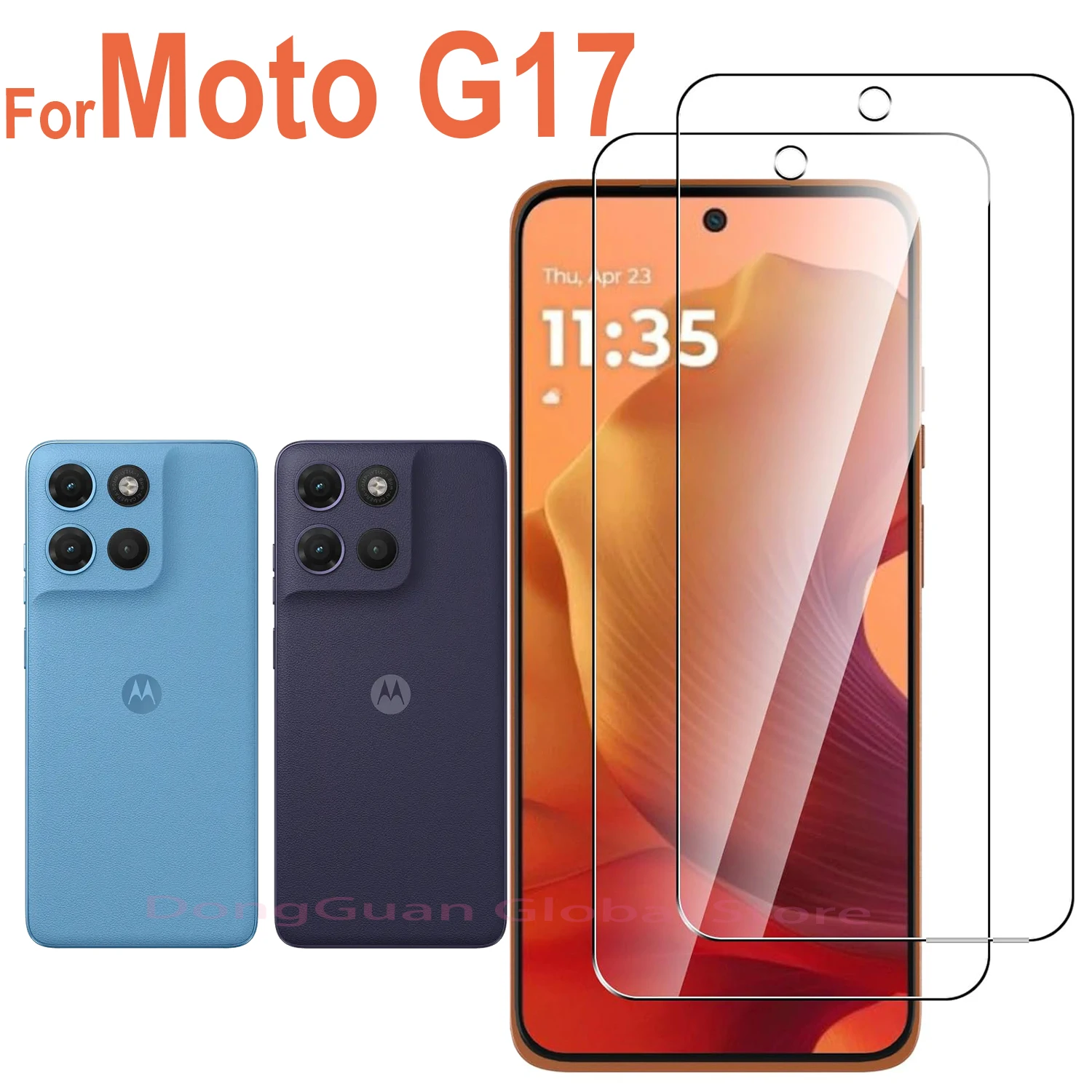 

1/2/3/4Pcs For Motorola Moto G17 Tempered Glass Screen Protector Glass