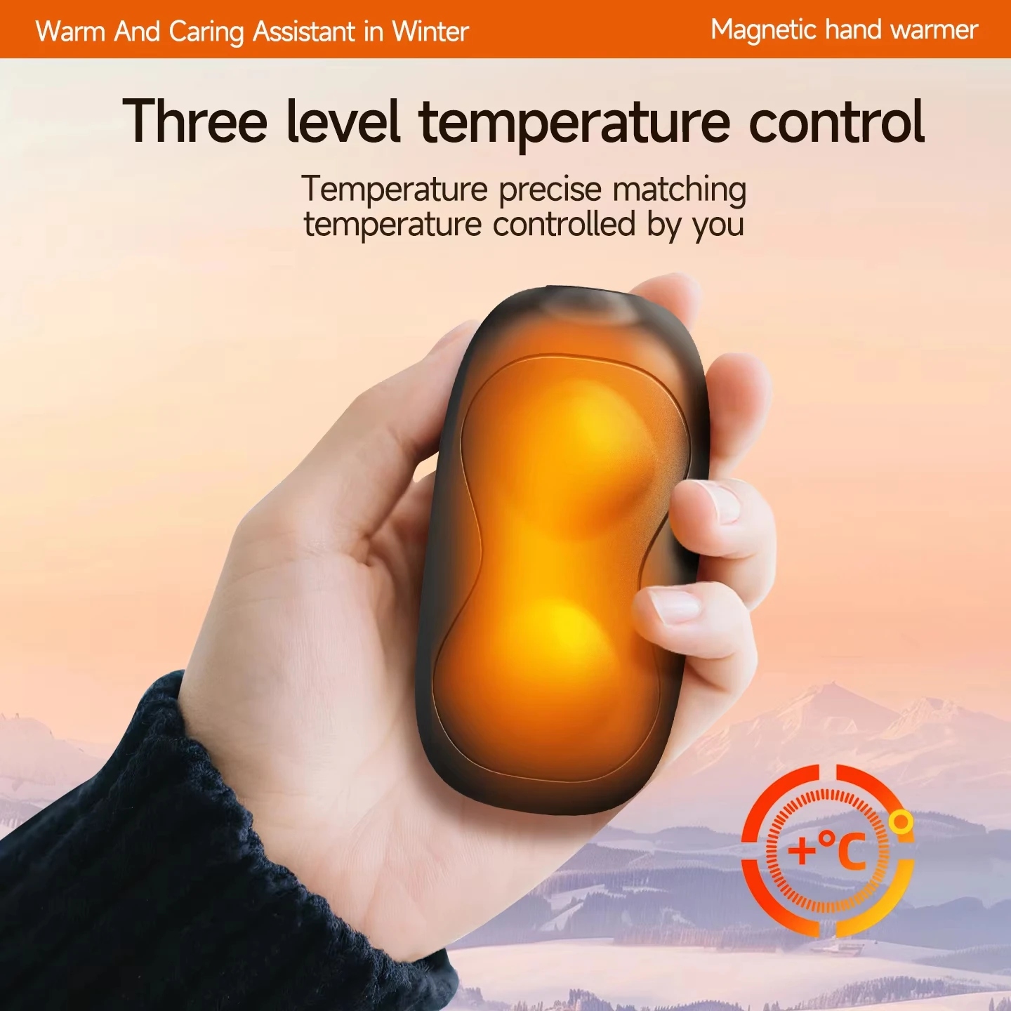 

2 ПК грелки для рук перезаряжаемые портативные электрические грелки для рук многоразовый портативный карманный обогреватель магнитный 3 настройки быстрый нагрев