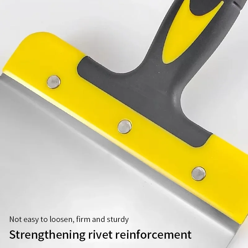 مكشطة شفرة الطلاء المغذية ملء ملعقة أدوات البناء جدار فولاذي مقاوم للصدأ الطلاء الجص مجرفة سكينة معجون