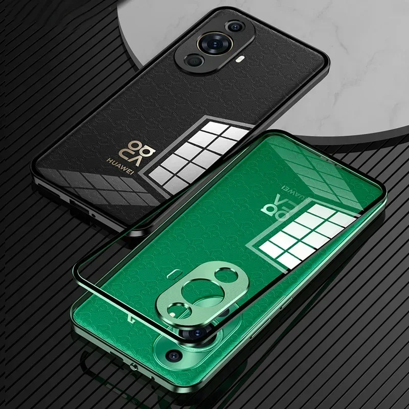 

Защитный чехол для линз из сплава металла для Huawei Nova 12S Nova 11, прозрачное закаленное стекло, жесткий противоударный чехол для телефона, бампер