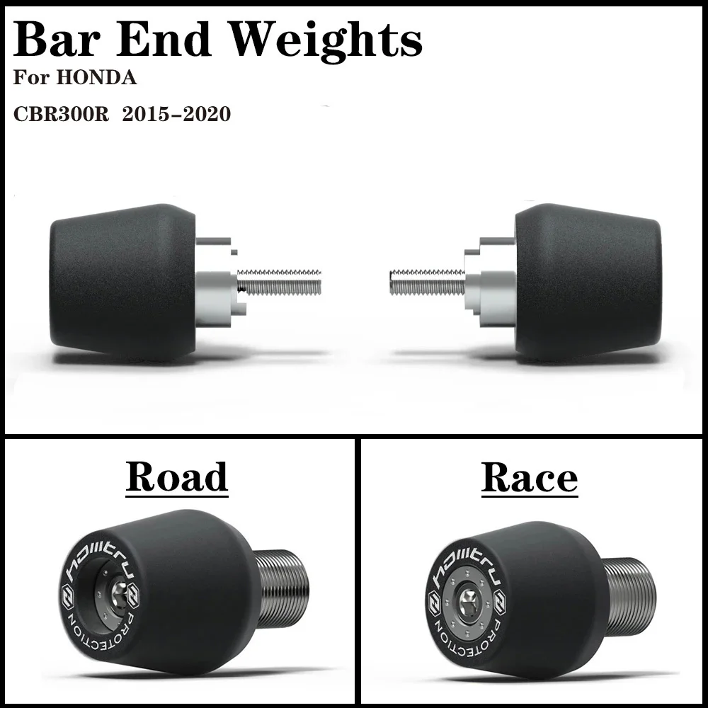 

Motorcycle Handle Bar End Weight Grips Cap For Honda CBR300R 2015 2016 2017 2018 2019 2020