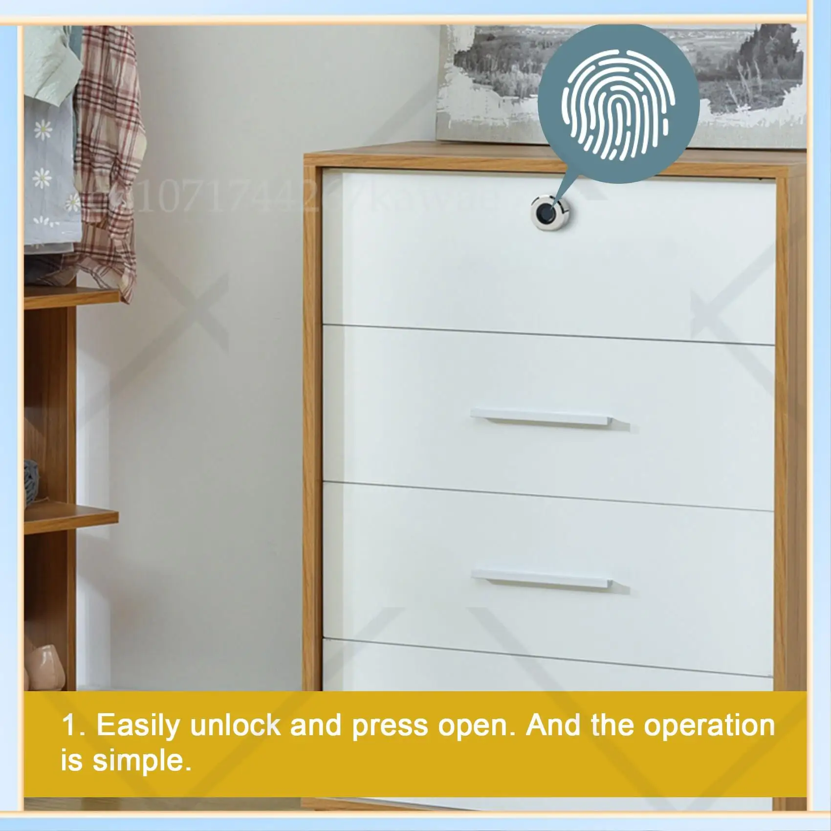 -A16I الذكية بصمة قفل للدرج الأثاث المعدني خزانة الملفات خزانة الأحذية صندوق الرسالة قفل آمن بصمة قفل للدرج