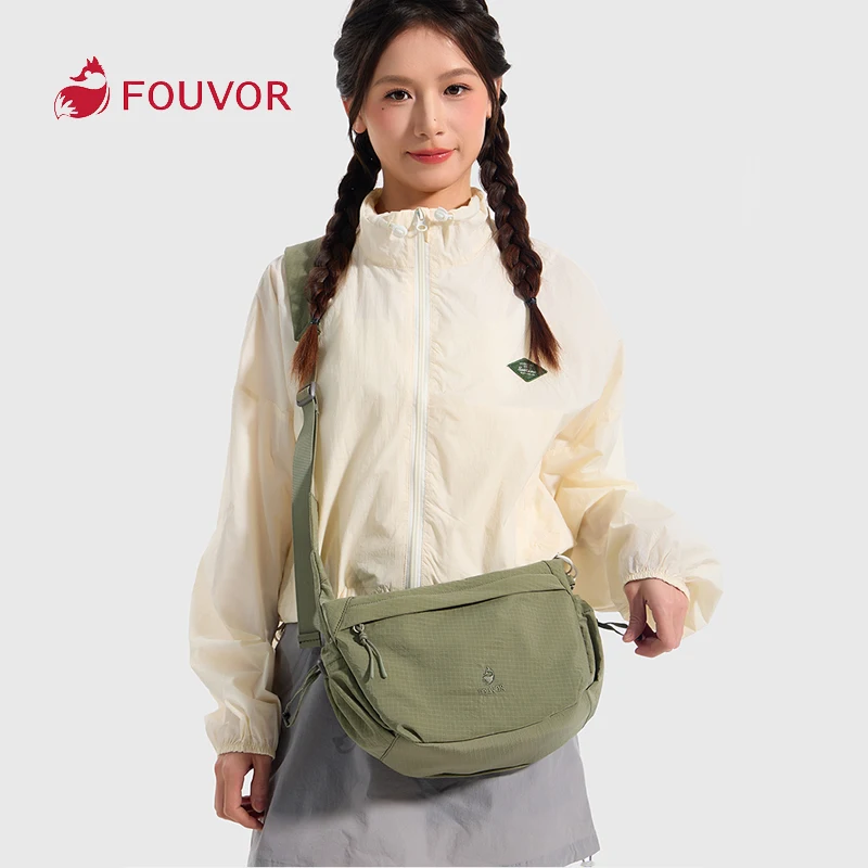 

FOUVOR Women's Crossbody Bag 2025 New Large Capacity Shoulder Bag Collapsible Side Pockets Padded Strap Lightweight Bag 3059-10