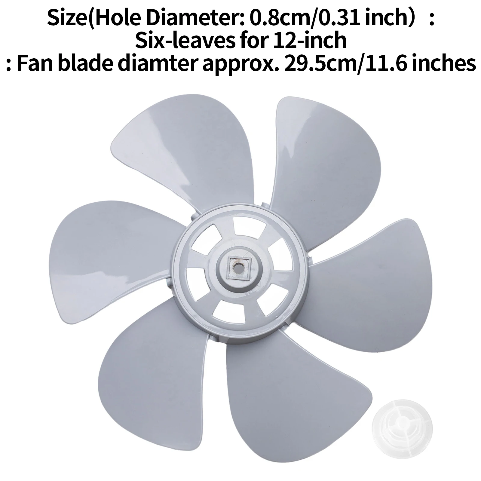 Plastic Household 3/5/6 Leaves Fan Blades with Nut Cover for Standing Pedestal Fan Table Fanner General Accessories