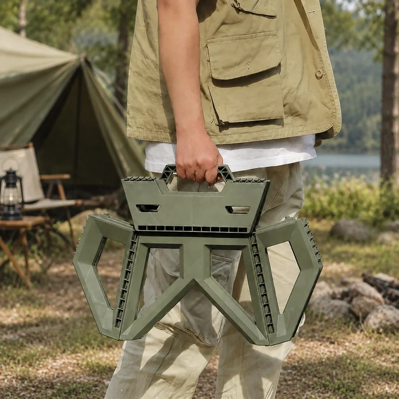 Portable Lightweight Folding Chair for Outdoor Activities, Durable and Stable Camping, Fishing, and Beach Seat