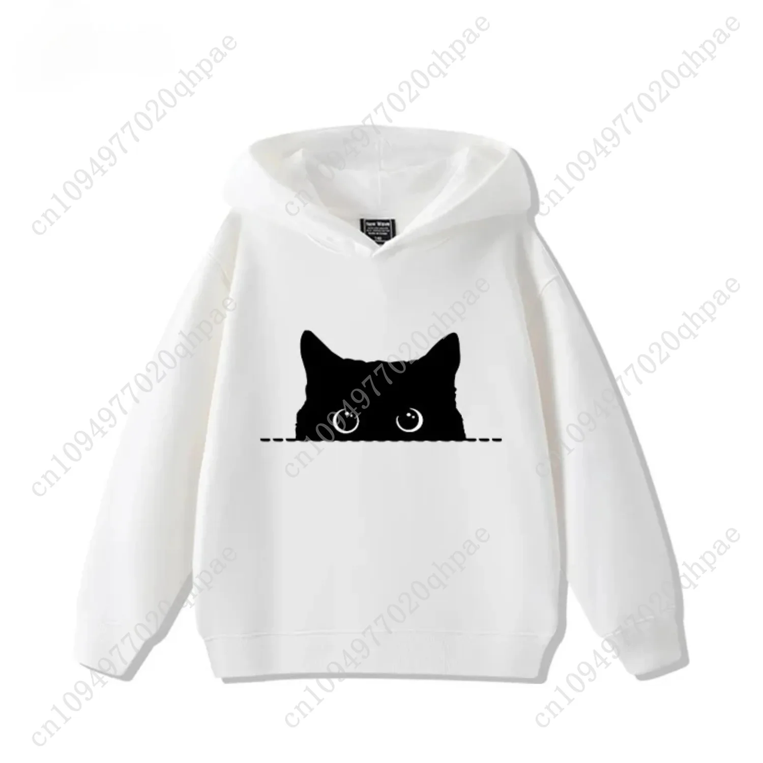 New Cat-printed Hoodies for Boys and Girls in Autumn and Winter 2025, Comfortable and Soft Children's Tops