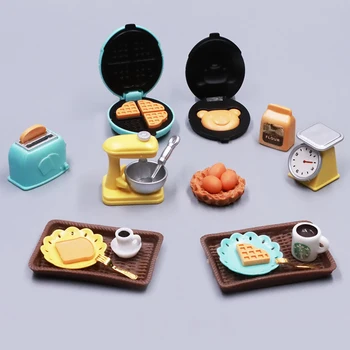 DIY Dollhouse Bear Biscuits 1/12 Miniature Furniture Toaster Oven Mixer Electronic Scale…
