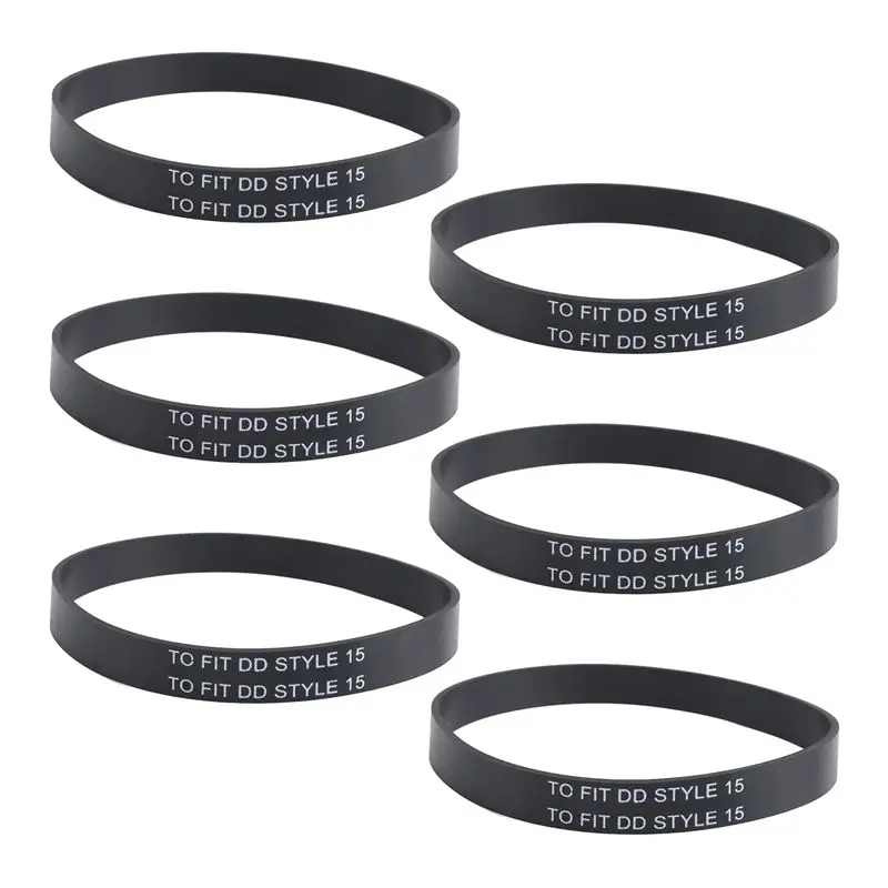 ¡NUEVO! N92R】 6 piezas de correa moleteada de repuesto para aspiradora, compatible con la aspiradora vertical Dirt Devil Style 15