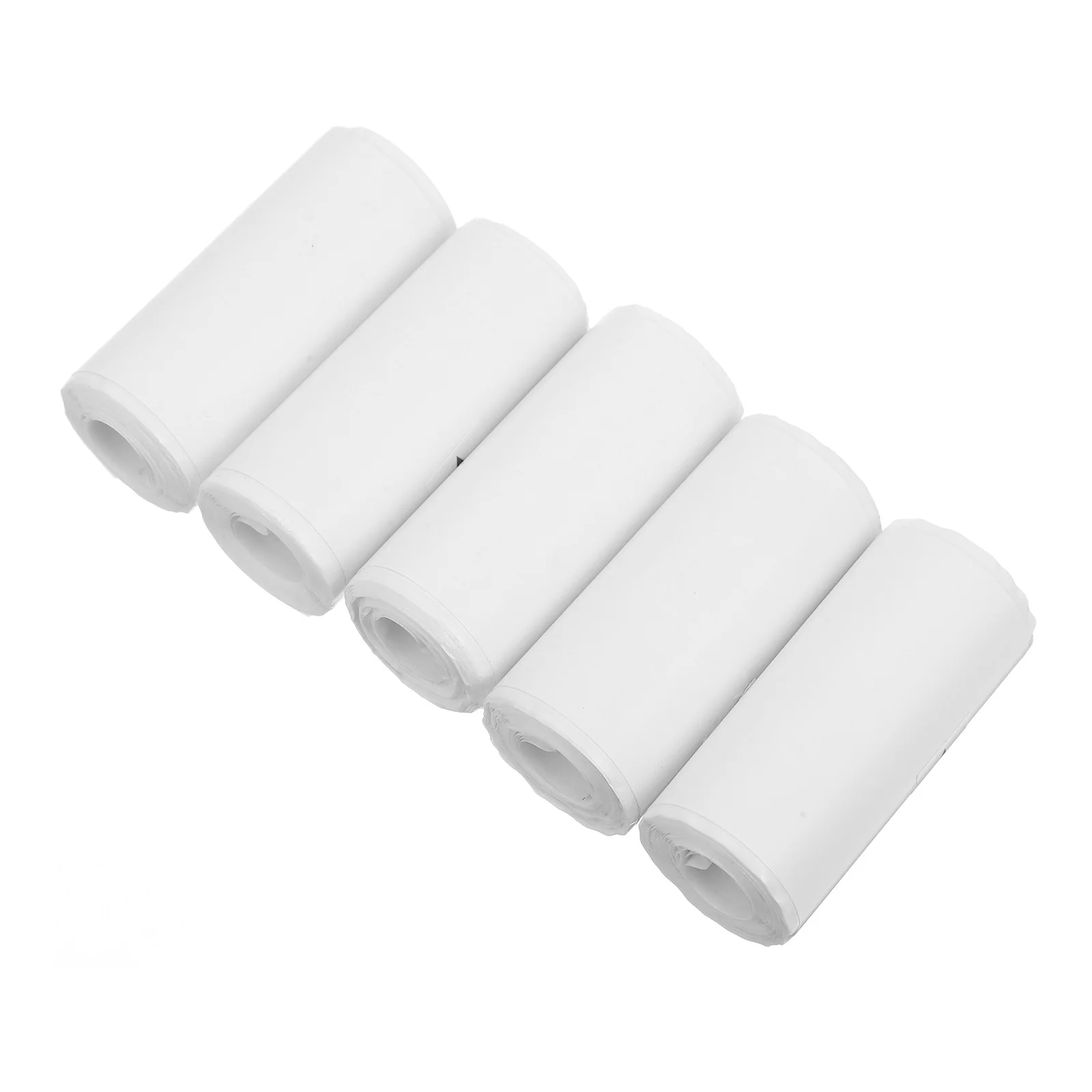 5 Rolls Mini Thermal Printer Sticker Paper Self Adhesive for Card Machine Printing and Receipt Card Machine Paper Rolls