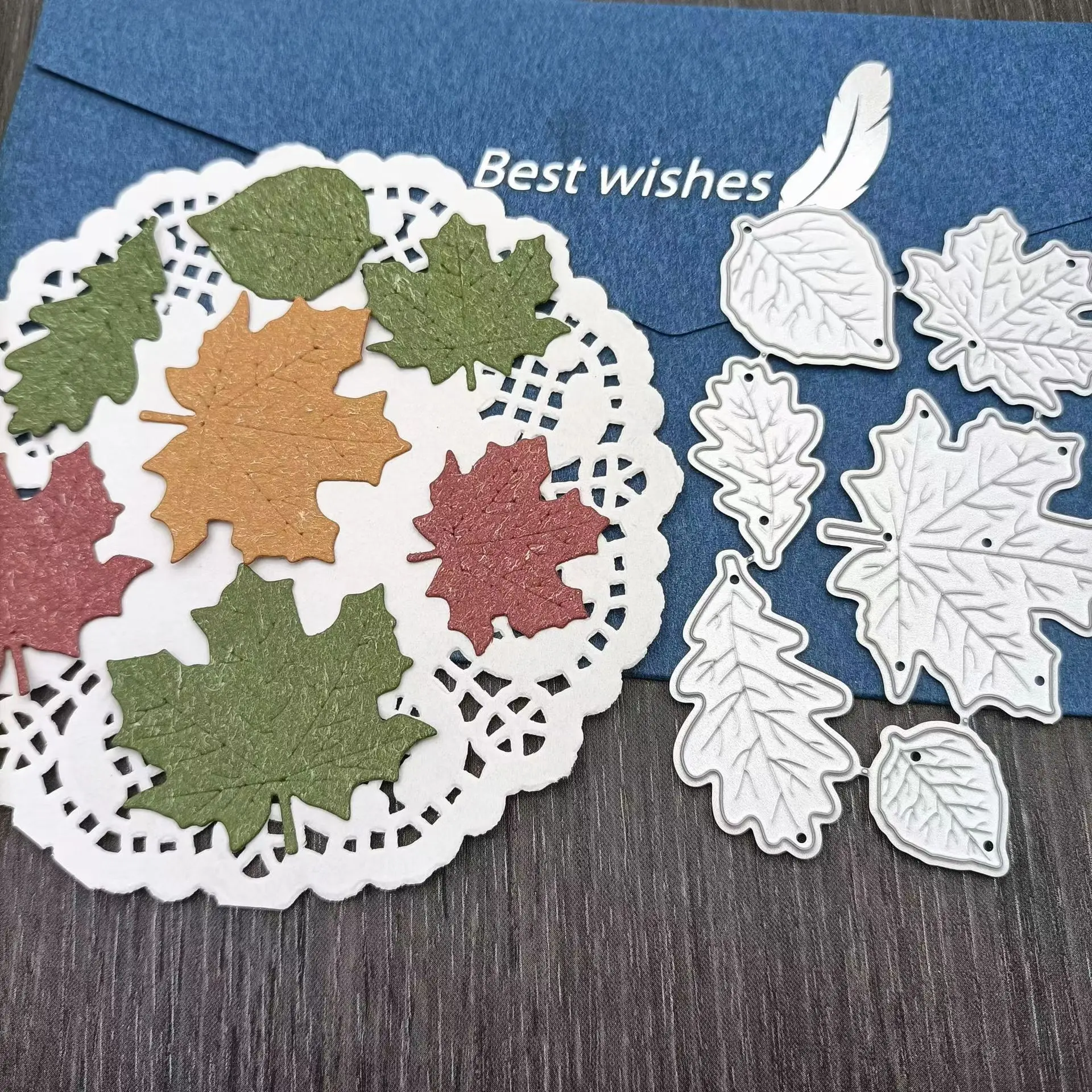 6Pcs/Set Maple Leaf Metal Cutting Dies Scrapbooking For Paper Making Card DIY Decorative Craft Embossing New Dies 8,439 reviews