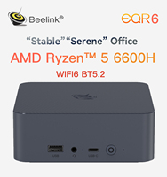 Beelink EQR6 AMD Ryzen 5 6600H Mini PC DDR4 16GB 500GB SSD WiFi6 BT5.2 4K HD Desktop MINI PC Gamer Computer VS SER5 Pro 5800H