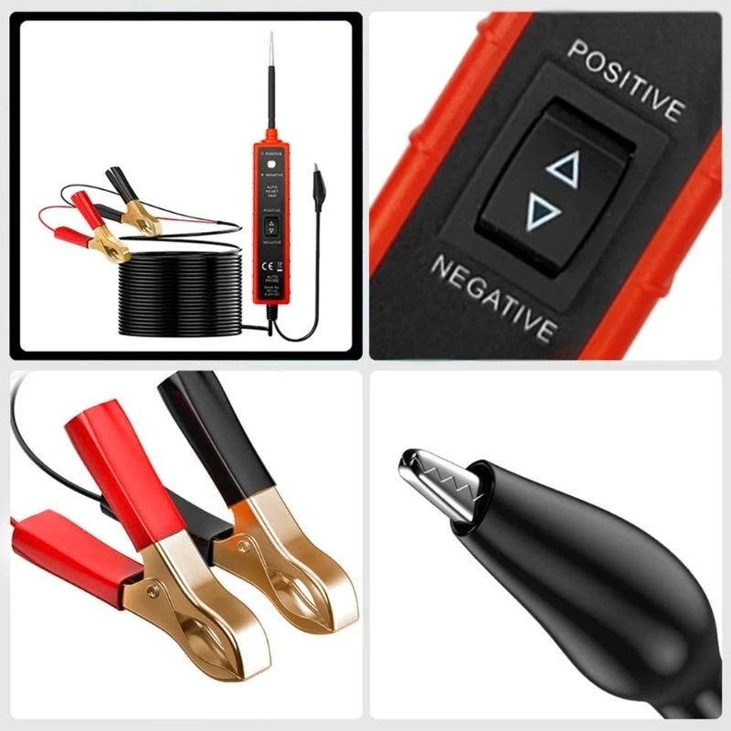 

y1gd Vehicle Power Circuit Electrical Tester Set 6-24V with Short-circuit for Protection for Electrical System Testing Tool