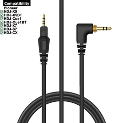 OFC Replacement PVC Cable Extension Cord For Pioneer DJ HDJ-X5 HDJ-X5BT HDJ-X7 HDJ-S7 HDJ-CX HDJ-Cue1 HDJ-Cue1BT Headphones