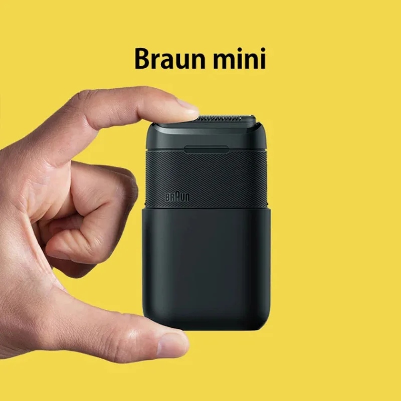 Мужская электробритва Braun, портативная электробритва, сетчатое лезвие из нержавеющей стали, сетка для сухого и влажного бритья, быстрая зарядка M1012