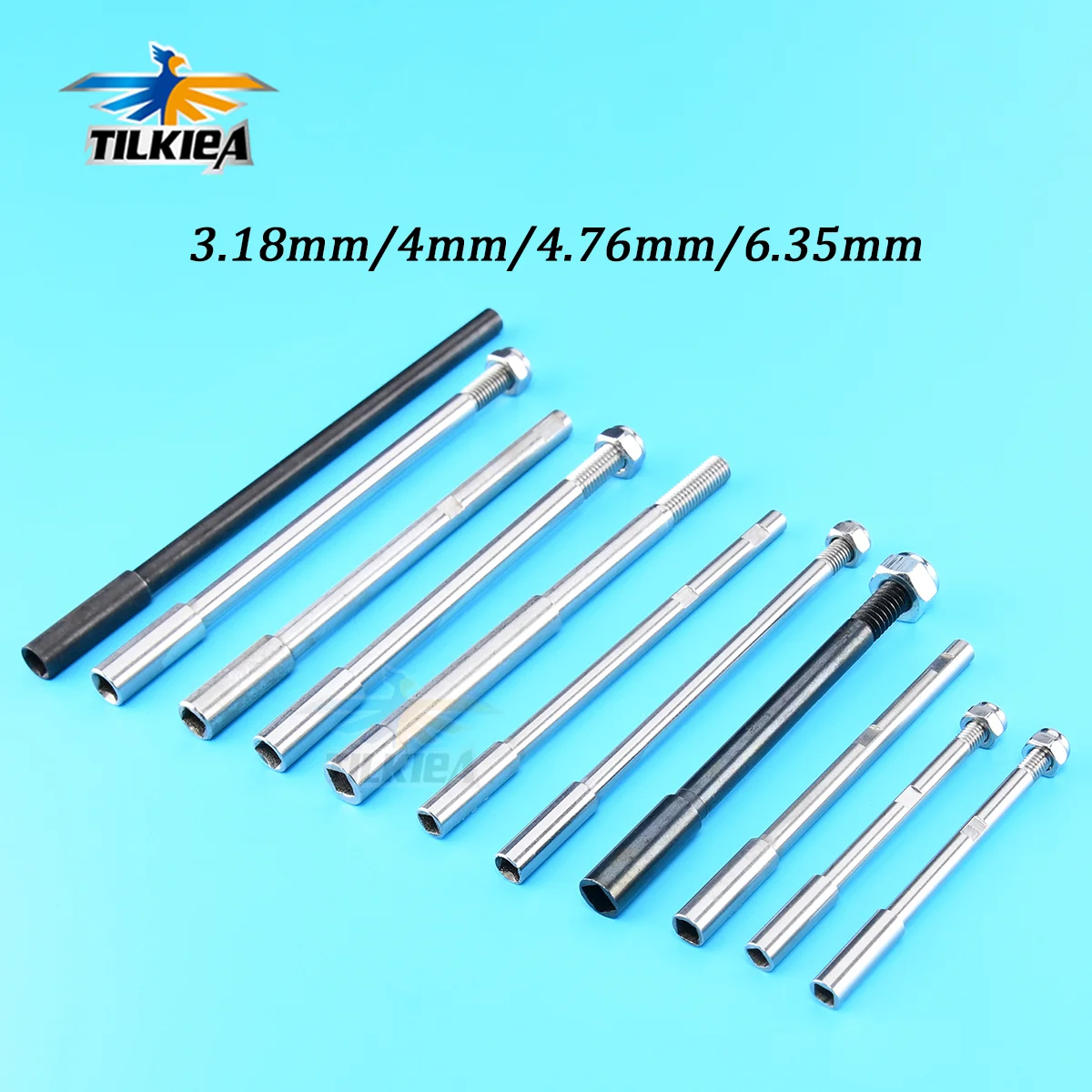 Rc قارب الصلب/الفولاذ المقاوم للصدأ 3.18/4/4.76/ 6.35 مللي متر عالية السرعة الصلب 6.4 مللي متر الدعامة رمح لقارب rc فليكس رمح كابل نوعية جيدة #1