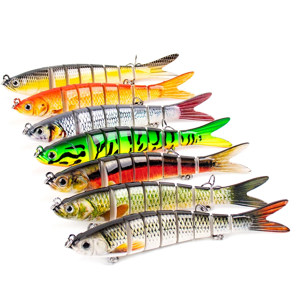 Magnisher 8-Segment Realistic Hard Fishing Lure 13.5cm/10cm Jointed Swimbait Lifelike Action Slow Sink Bait Fresh/Salt Water image 6
