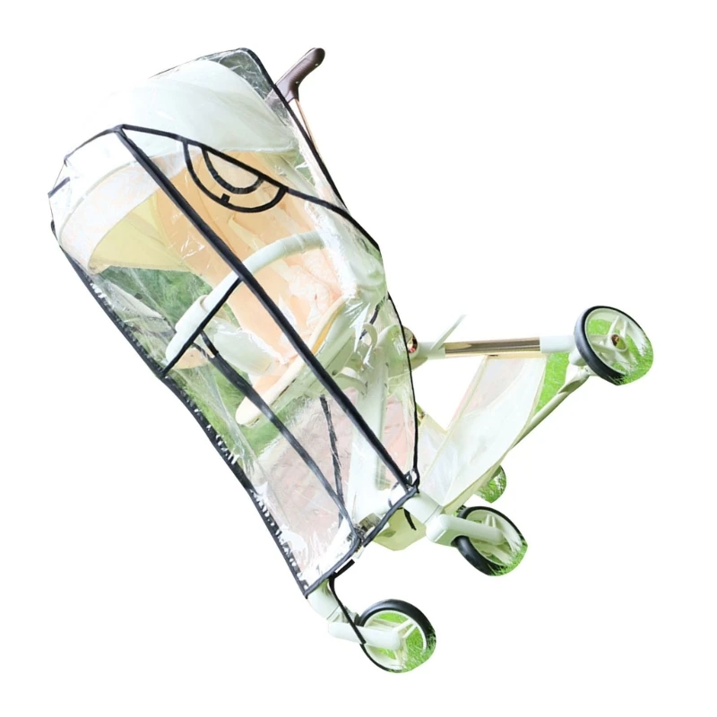 Baby Stroller Rain Cover Universal Transparent Windproof Protections Weather Shield Pushchair Cover Stroller Accessories