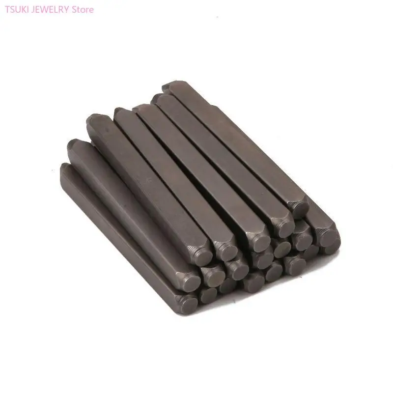 62KE 20Pcs 4mm Steel Punches Flower Stamps Jewelry Making Metal Stamping Tools