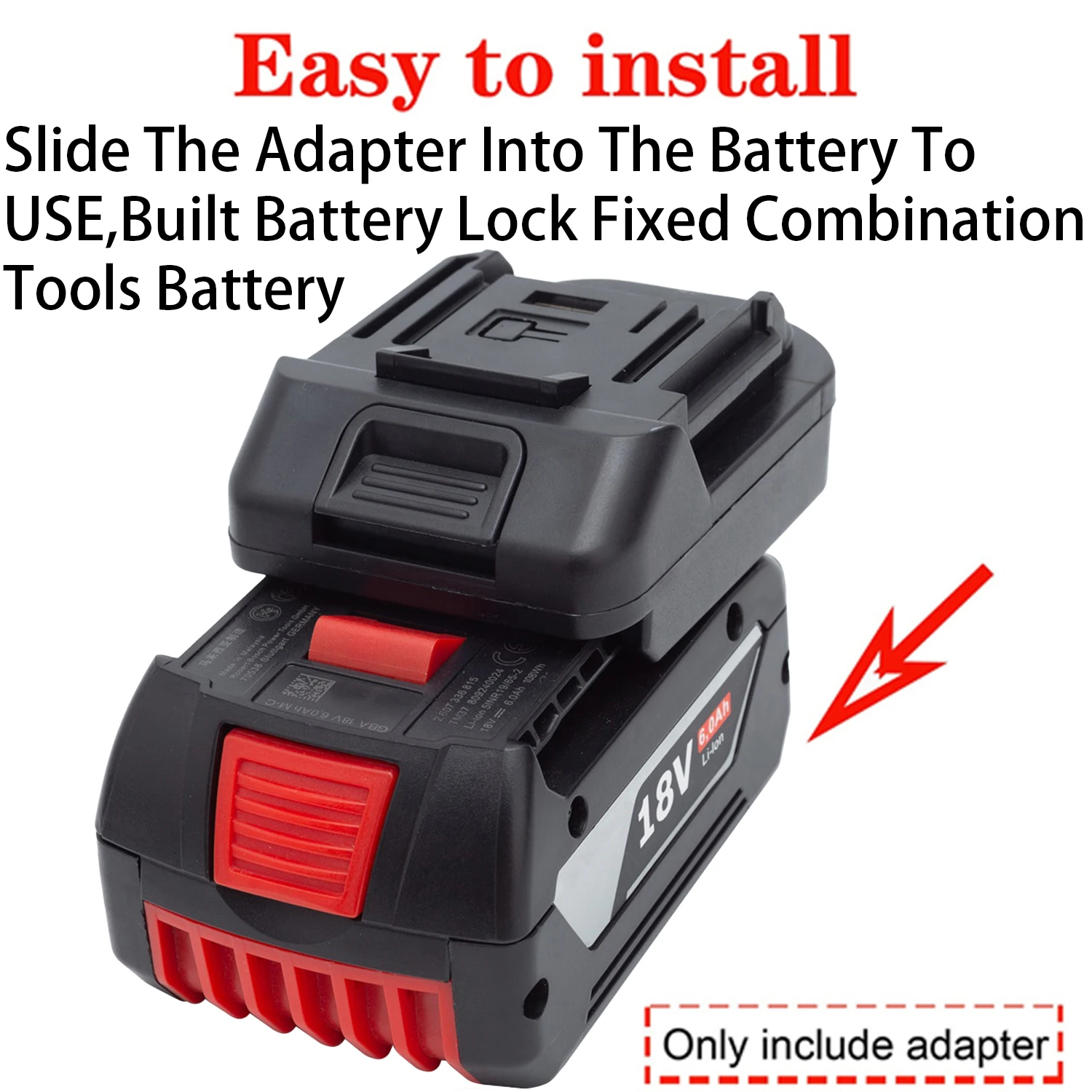 Battery Adapter Converter For Makita 18V LXT Li-ion Tool To Bosch 18V Li-ion Battery Adapter Power Tool Accessory