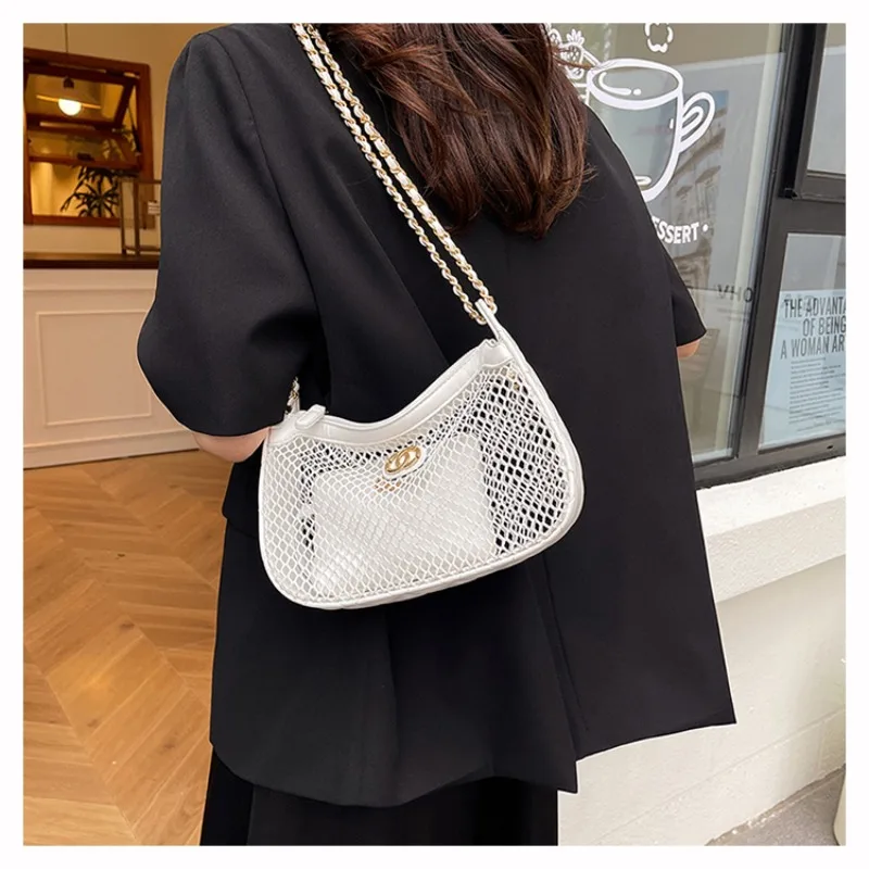 Borsa a tracolla da donna chic in pelle, borsa a tracolla classica elegante delle famose borse di marca di lusso firmate